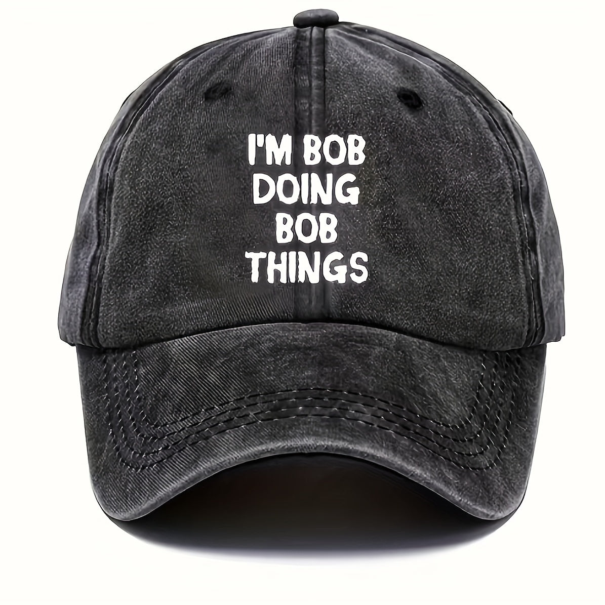 Retro Letter Print Baseball Cap Sun Protection Golf Hat