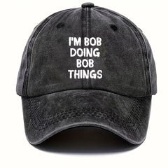 Retro Letter Print Baseball Cap Sun Protection Golf Hat