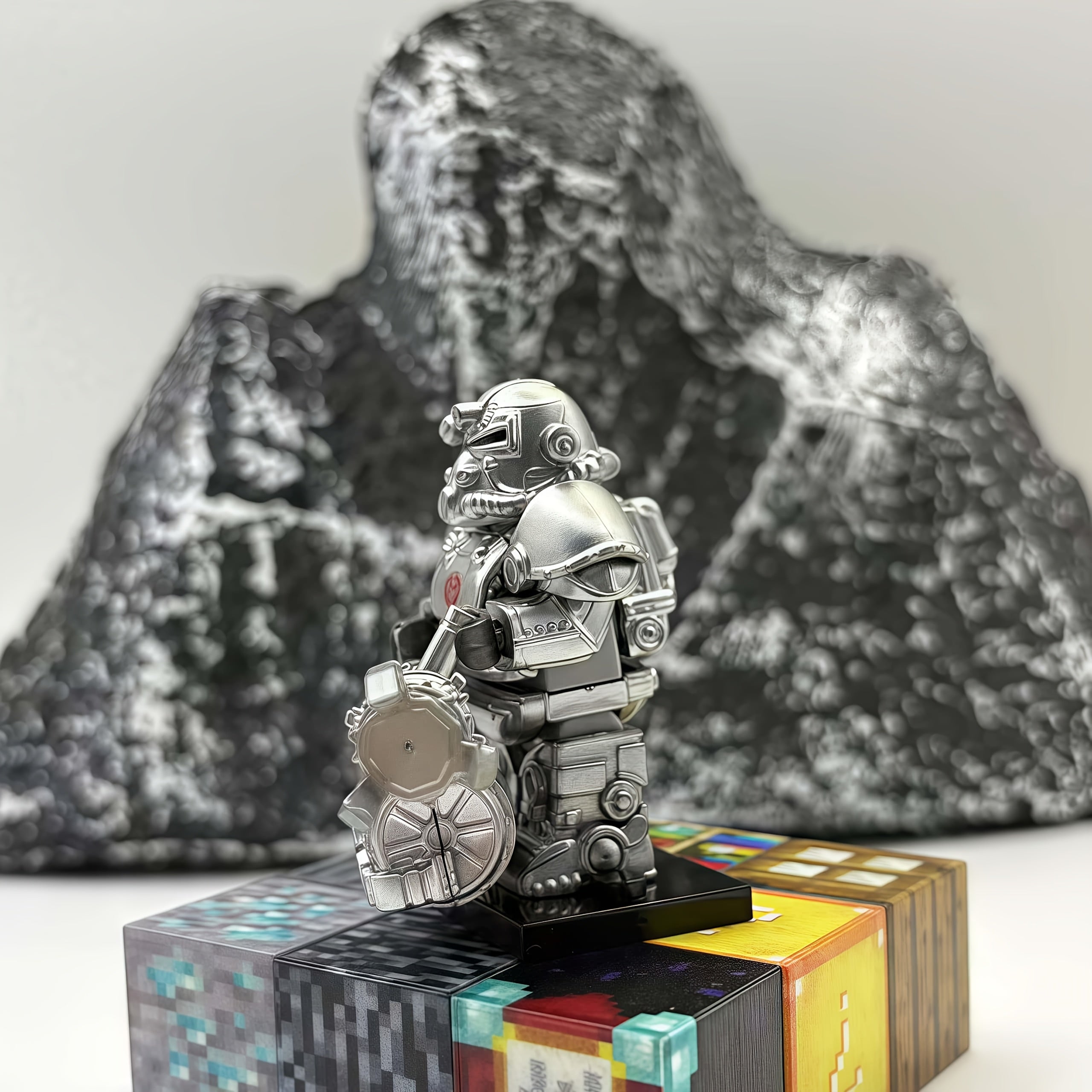Tall Futuristic Mecha Robot Figure with Weapons & Armor