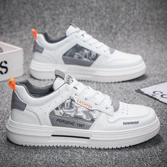 Men's Alphabet Detail Skate Shoes Wear resistant Non Slip Casual Shoes
