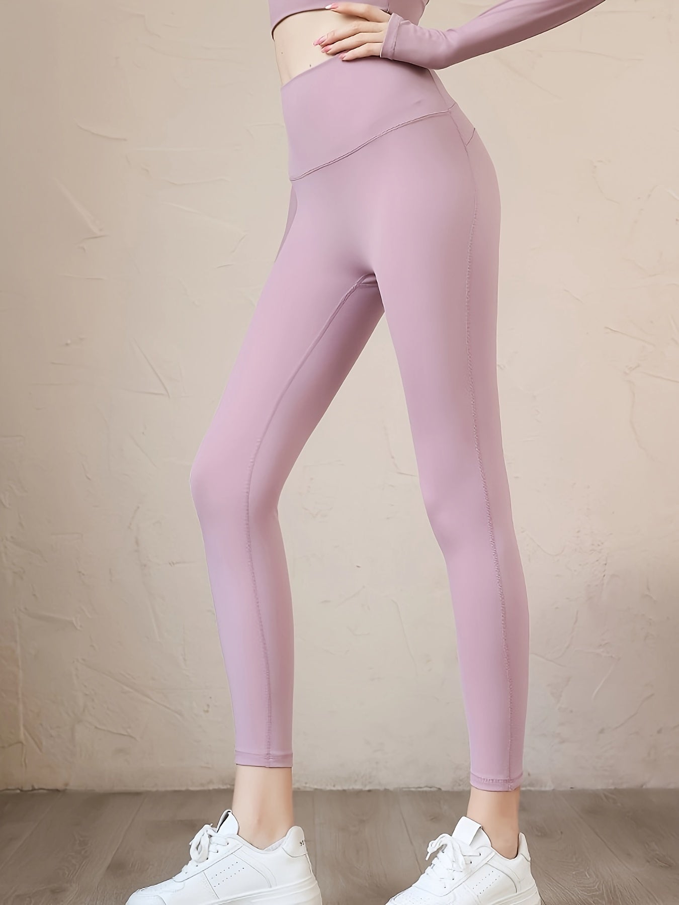 High Waist Seamless Yoga Pants Butt Lifting Fitness Slim Fit Yoga L