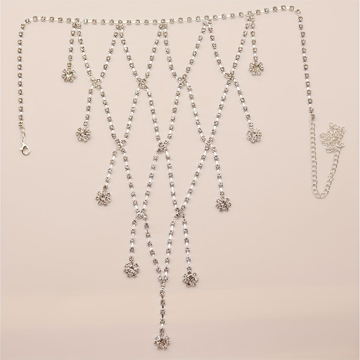 Rhinestone Shoulder Chain Bridal Chain Wedding Jewelry Women's Accessories