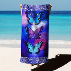 Quick Drying Swim Towel Soft Oversized Blanket 27.5 x 55 Absorbent