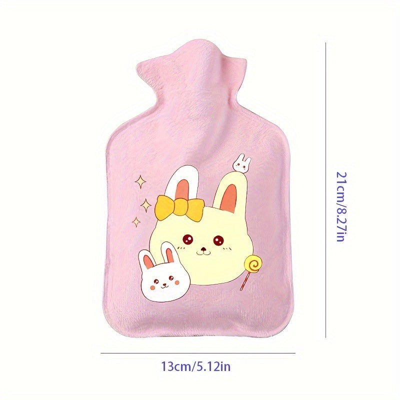 350ml Cartoon Dinosaur Rabbit Plush Warm Water Bag Hot Water Bag