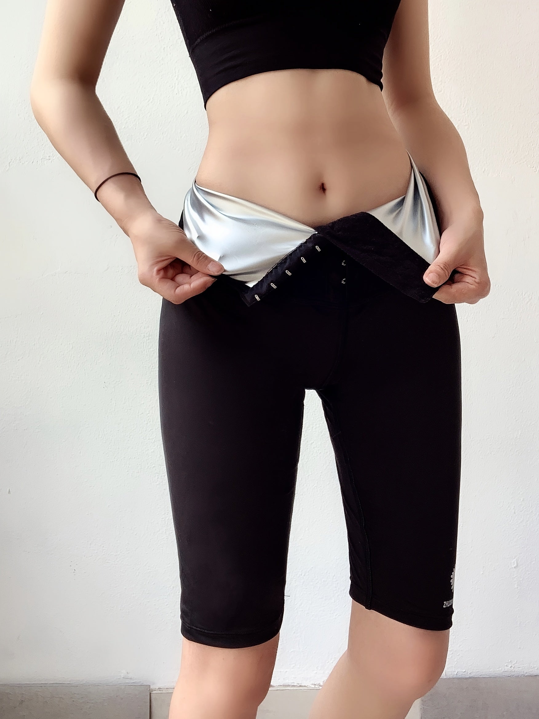High Waist Three Breasted Button Leggings