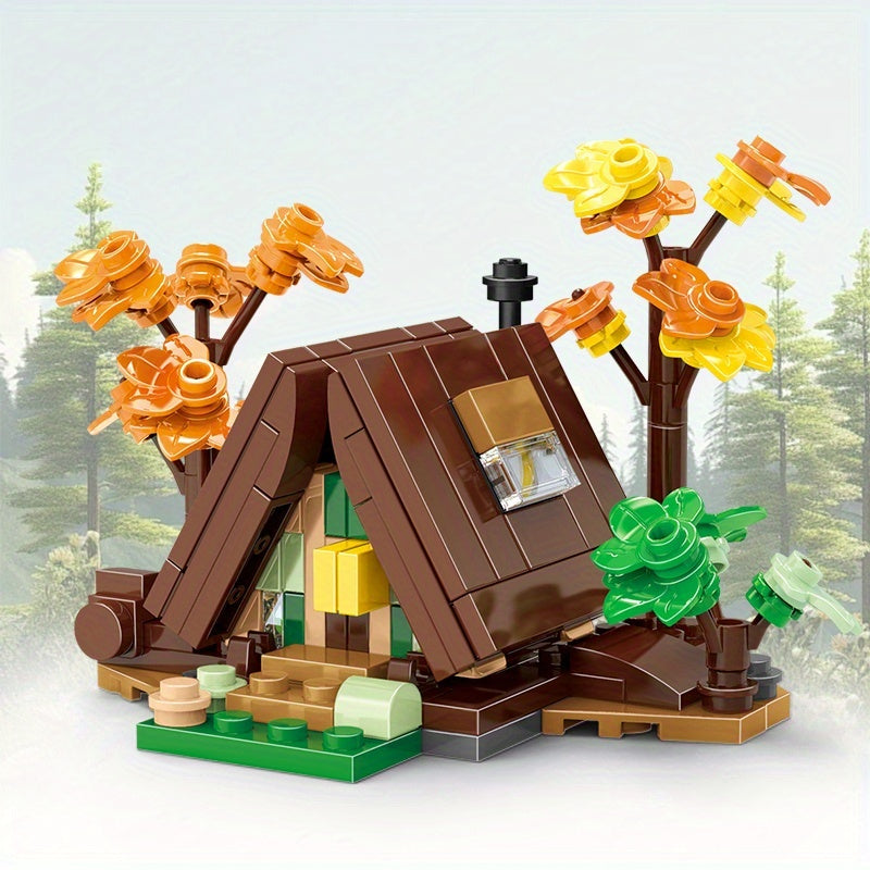 Mini Triangle House Building Block Toy Set