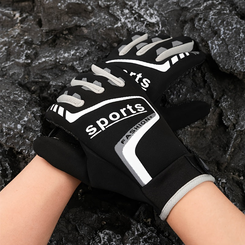 Winter Cycling Sports Gloves Non-slip Touch Screen Warm Gloves