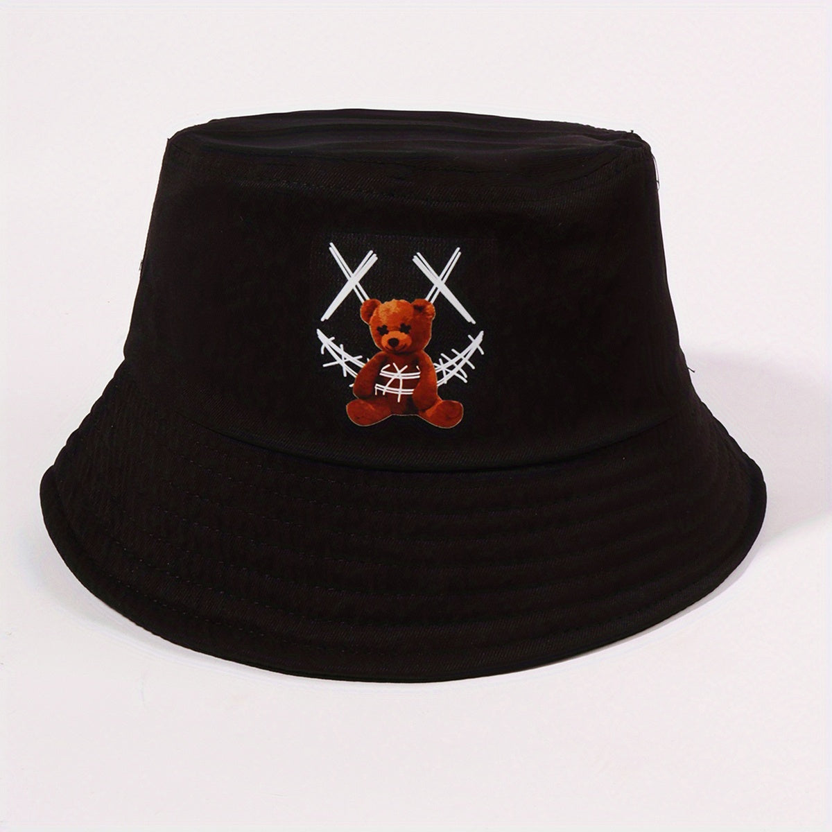 Smiling Face Bear Bucket Hat for Women