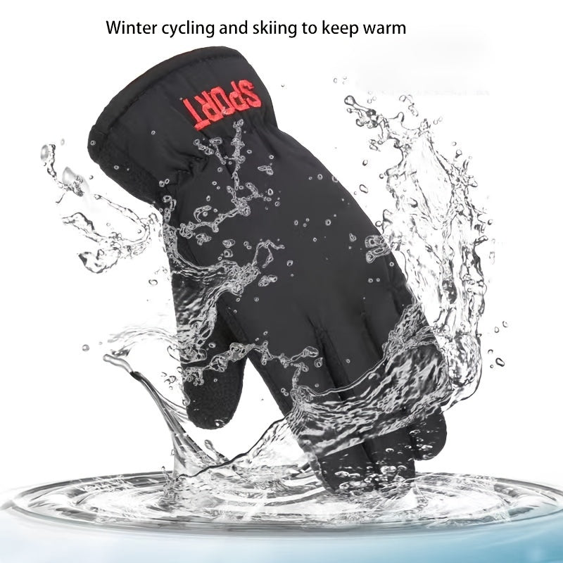 Windproof Touch Screen Cycling Gloves for Outdoor Activities