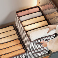 Houndstooth Pattern Storage Box Lightweight Organizer