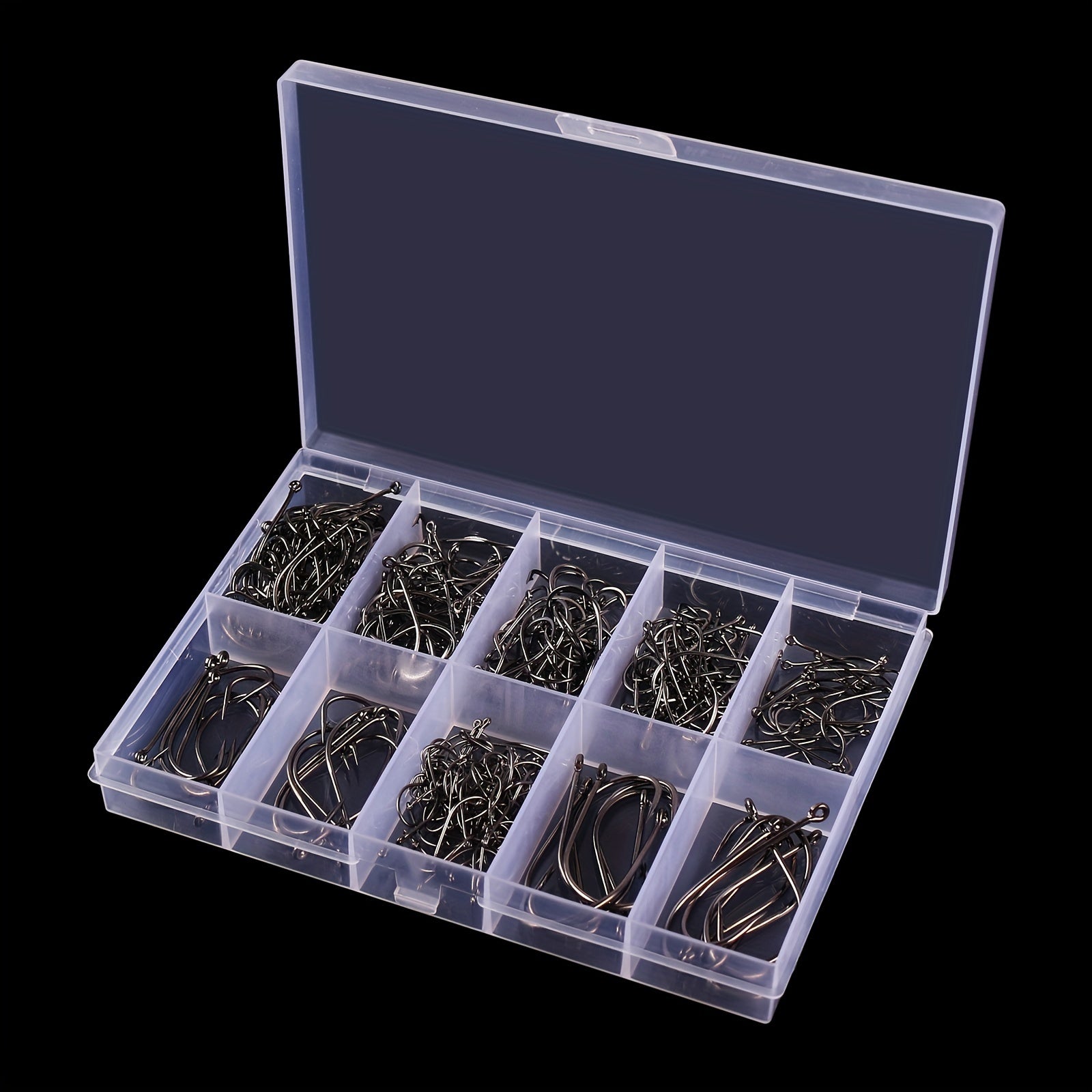 300-500 Mix Sizes Fishing Hooks Long Shank Sea Bass Tackle