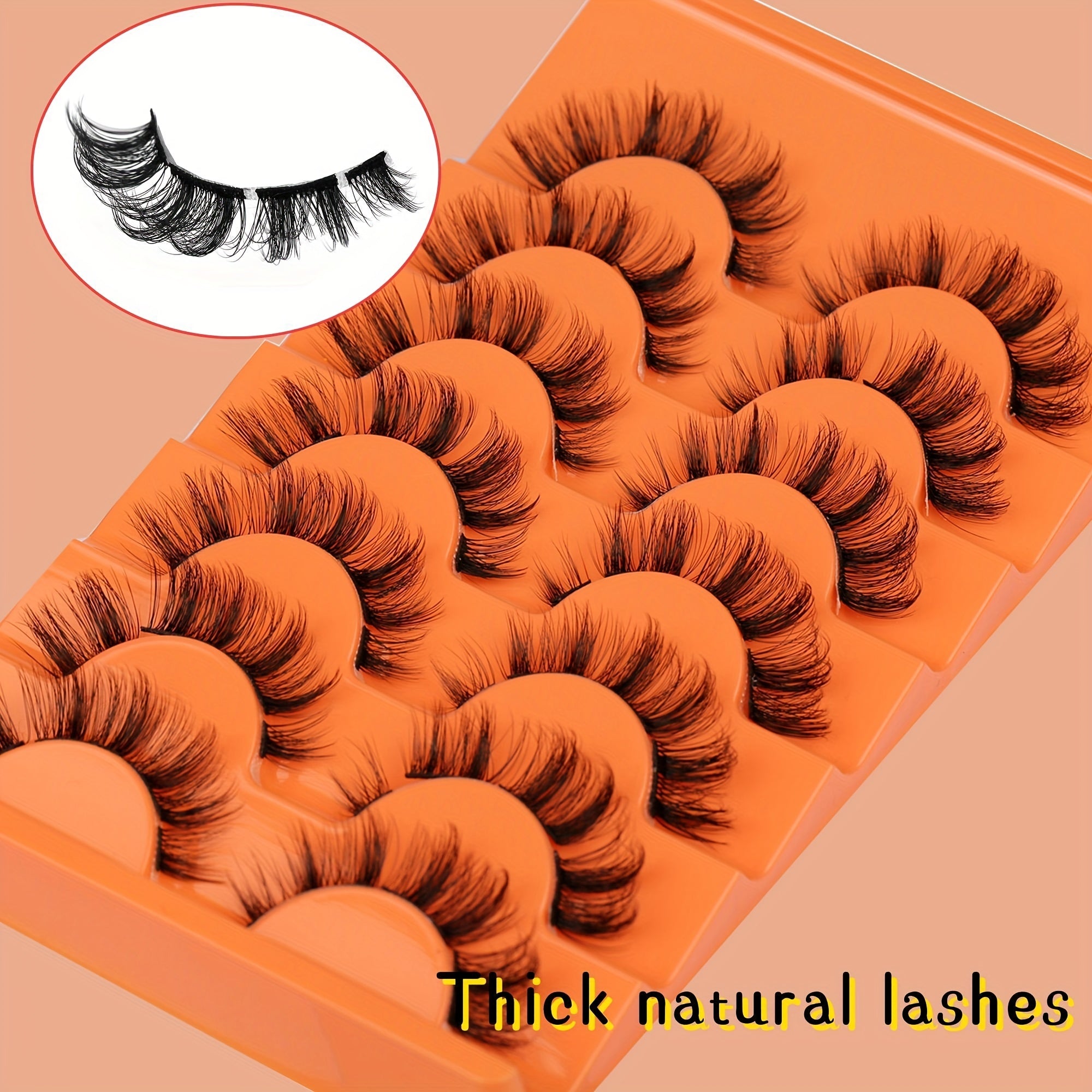 Dramatic Strip Lashes Extensions Wispy 7 Pairs