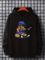 Men's Bear Guitarist Graphic Hoodie
