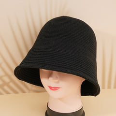 Knitted Bucket Hat Fisherman Hat Unisex Autumn Winter Basin Hat