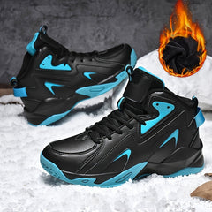 Men's Plush Lined Basketball Shoes Non Slip Sneakers