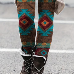 Graphic Print High Waist Leggings for Women