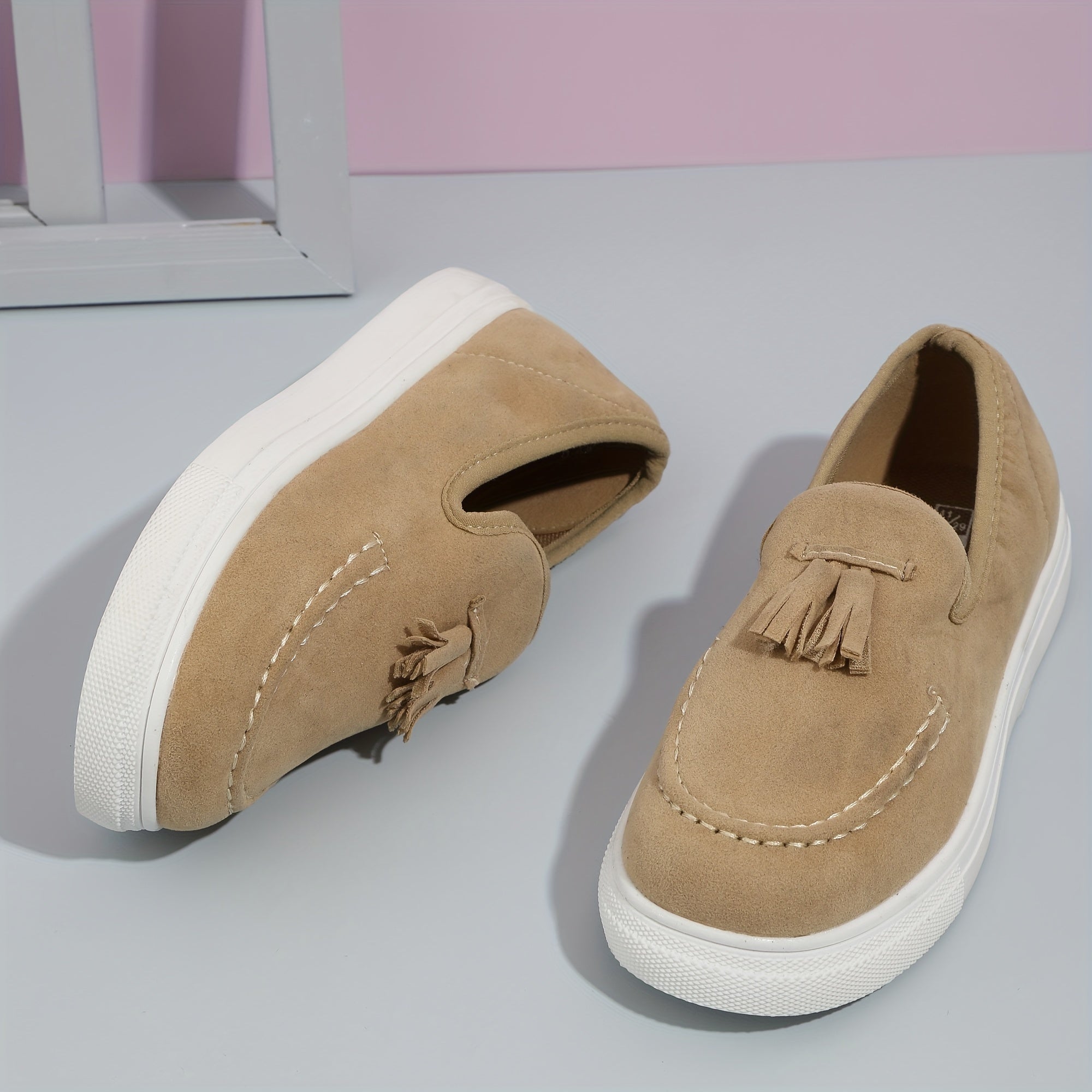 Boys Slip On Loafer Shoes Lightweight Comfortable Non Slip Flat Shoes