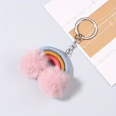 Rainbow Key Rings For Girls - Novel Bag Keychain