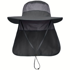 UPF 50 Sun Protection Safari Cap with Neck Flap