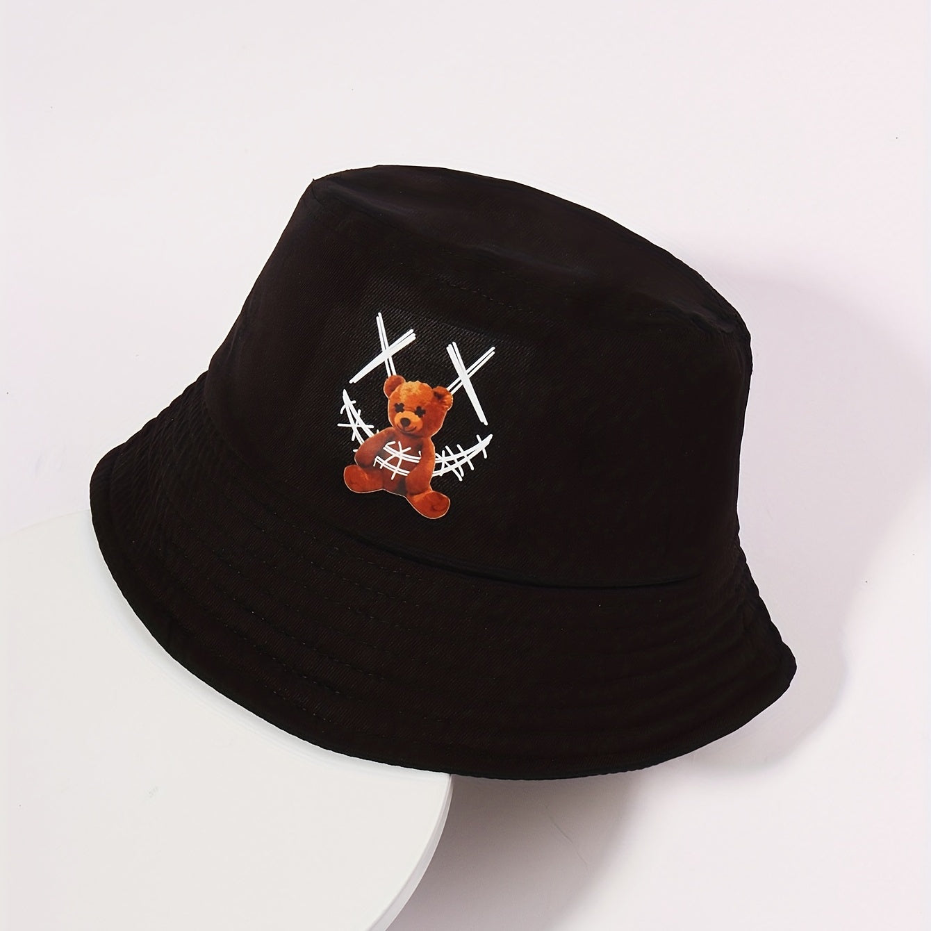 Smiling Face Bear Bucket Hat for Women