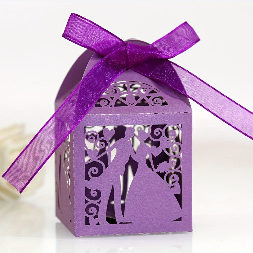 20pcs Bride & Groom Gift Boxes Wedding Party Favor Packaging