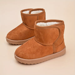 Boys' Non-Slip Snow Boots Soft Warm Plus Fleece Slip On Boots