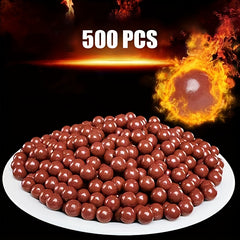 Brown Glossy Clay Balls for Slingshot - 100/300/500pcs Pack