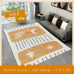 Soft Fluffy Faux Cashmere Area Rug Anti-slip TPR Washing Bottom 1.5kg