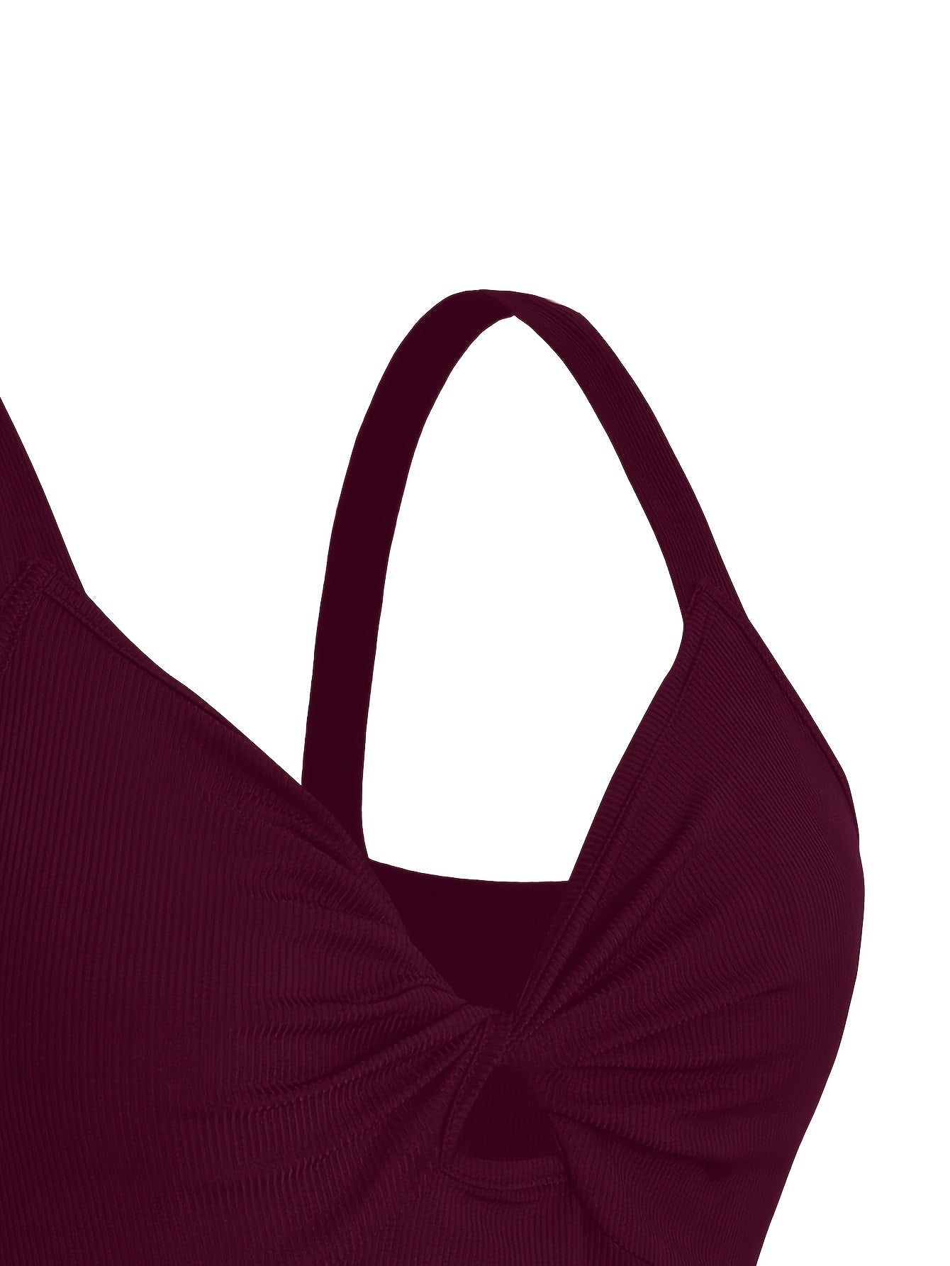 Sexy V Neck Twist Front Cami Top