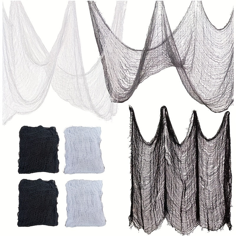 Halloween Creepy Cloth 4Pcs Spooky Scary Gauze Decorations Party Indoor Outdoor