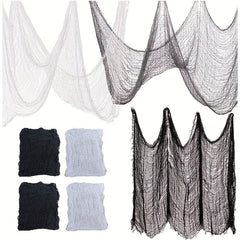 Halloween Creepy Cloth 4Pcs Spooky Scary Gauze Decorations Party Indoor Outdoor