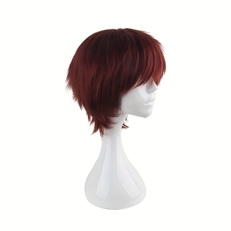 Men's 14 Inch Anime Cosplay Wig Chemical Fiber Costume Wig