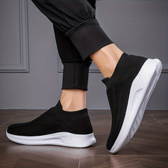 Breathable Knitted Slip On Shoes Lightweight Casual Sock Shoes