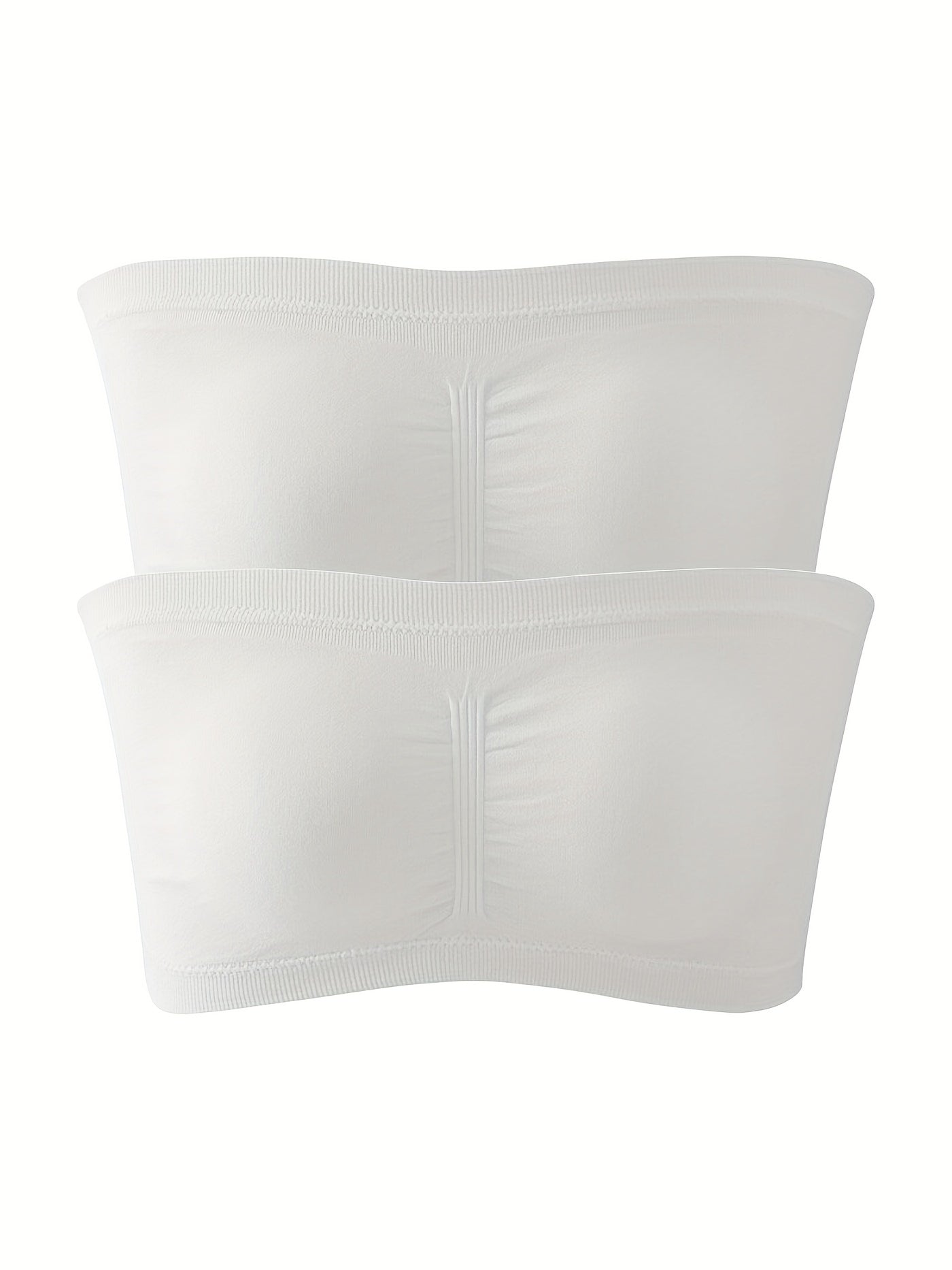 2 Pack Plus Size Solid Wireless Bra Set