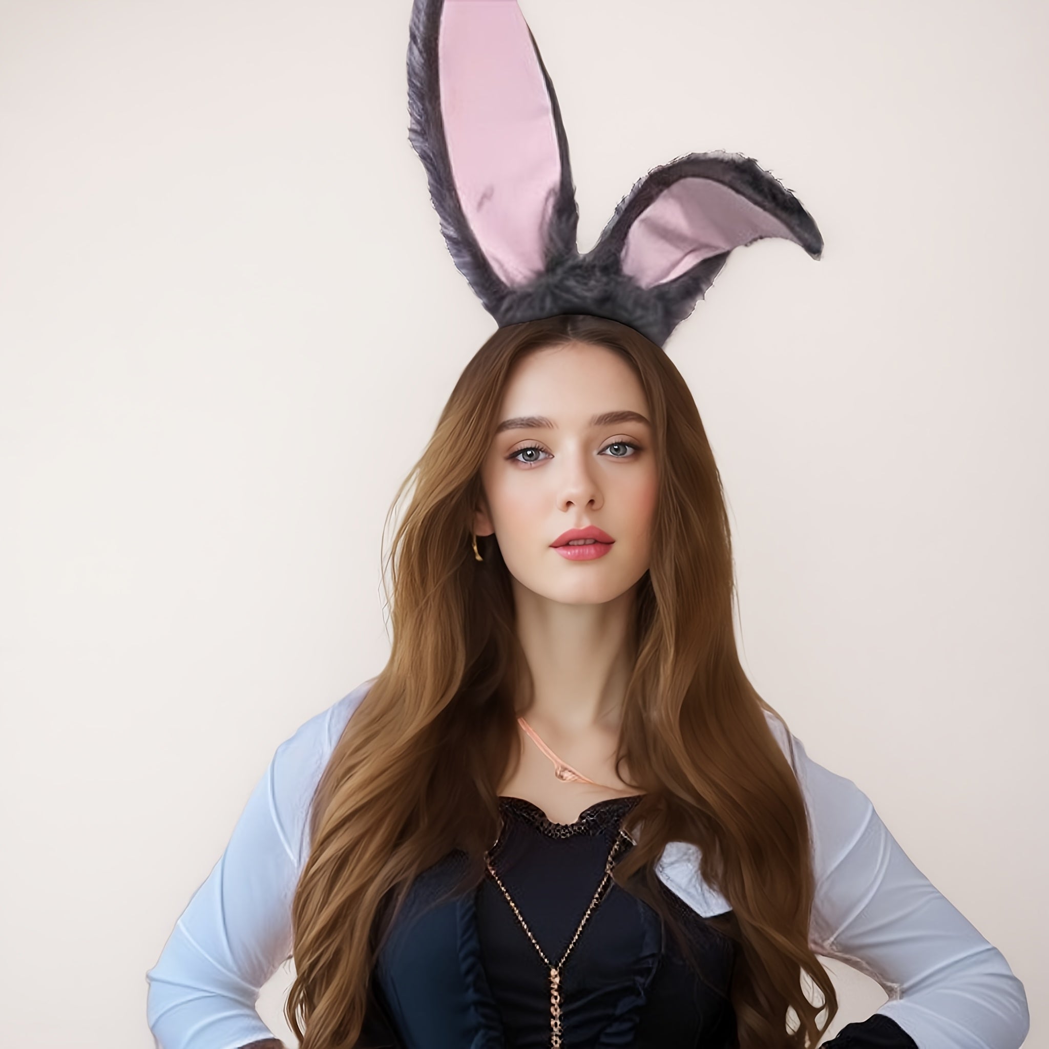 Rabbit Ears 2pcs Pack for Girls' Photography Easter Decoration
