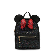 Kids Backpack Sequin Bow School Bag Ears Kindergarten Schoolbag