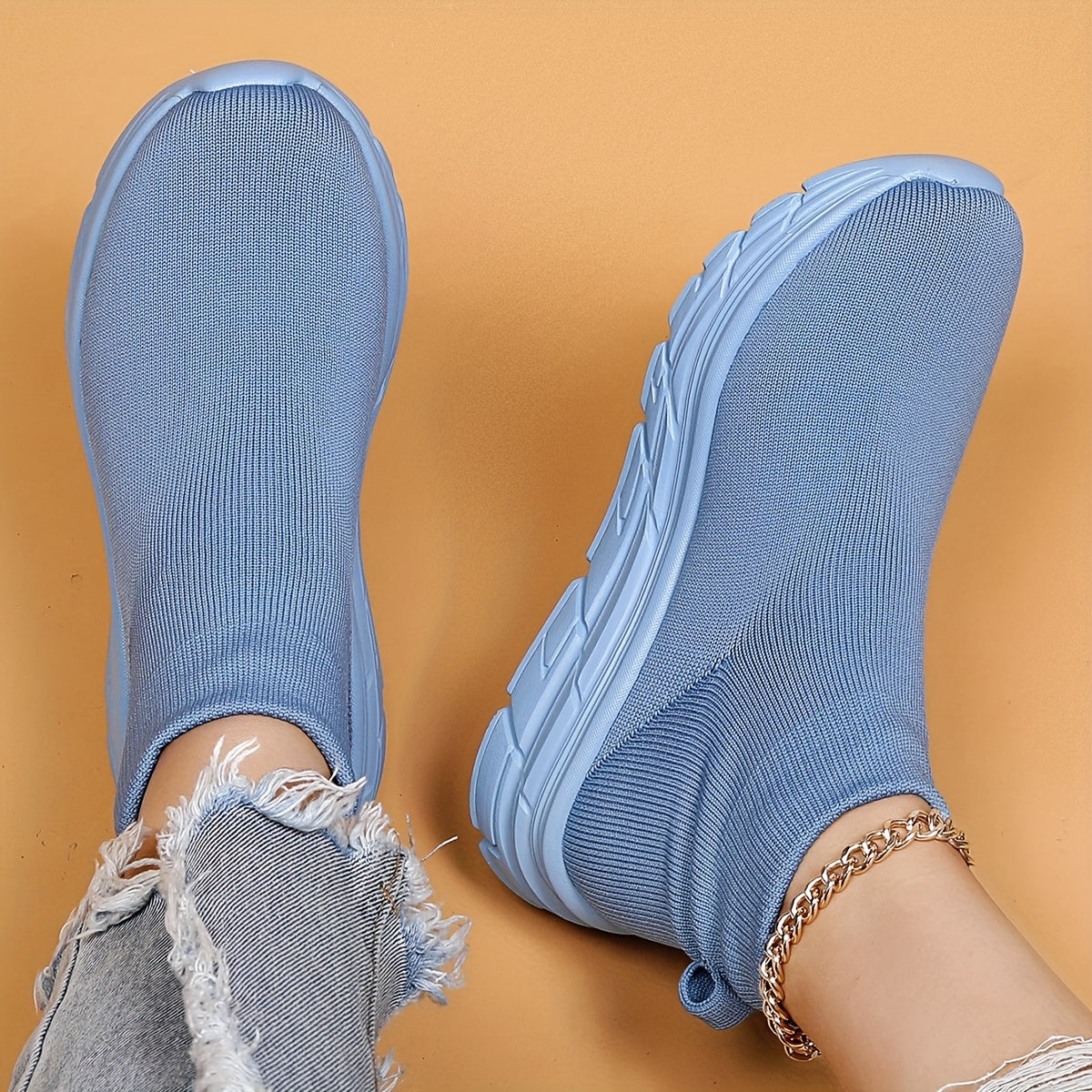 Breathable Mesh Casual Shoes Soft Comfortable Shock Absorption