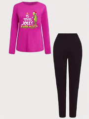 Halloween Casual Outfits Two Piece Set
