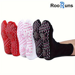 RooRuns 3 Pairs Winter Foot Warmers Cold Proof Mid Calf Socks