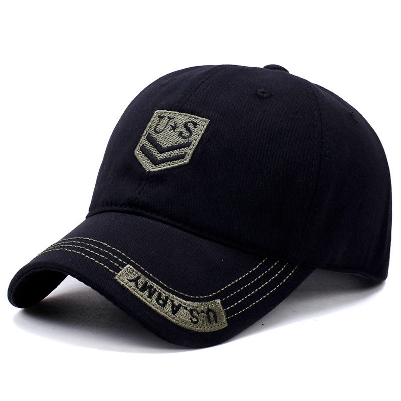 Men's Camo Baseball Cap Embroidered Sun Hat UV Protection Military Cap