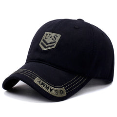 Men's Camo Baseball Cap Embroidered Sun Hat UV Protection Military Cap