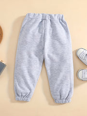Baby Girl s Solid Tunic Sweatpants Kid s Casual Trousers