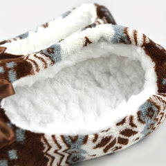 Warm Fleece House Shoes for Girls - Non Slip Indoor Walking Shoes