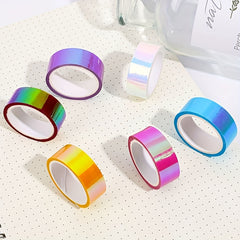 Colorful Waterproof Tape Creative Laser Gradient Tape