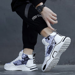 Men's Figure Graphic Lace Up Shoes