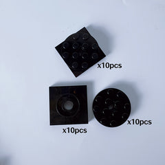 10pcs Rotatable 4x4 Turntable Base with Smooth Surface for Kids Educational Toy