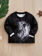Kids Dinosaur Print Long Sleeve T-shirt