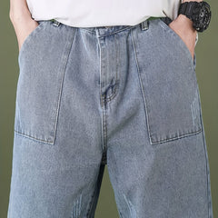 Men's Distressed Denim Shorts for Summer