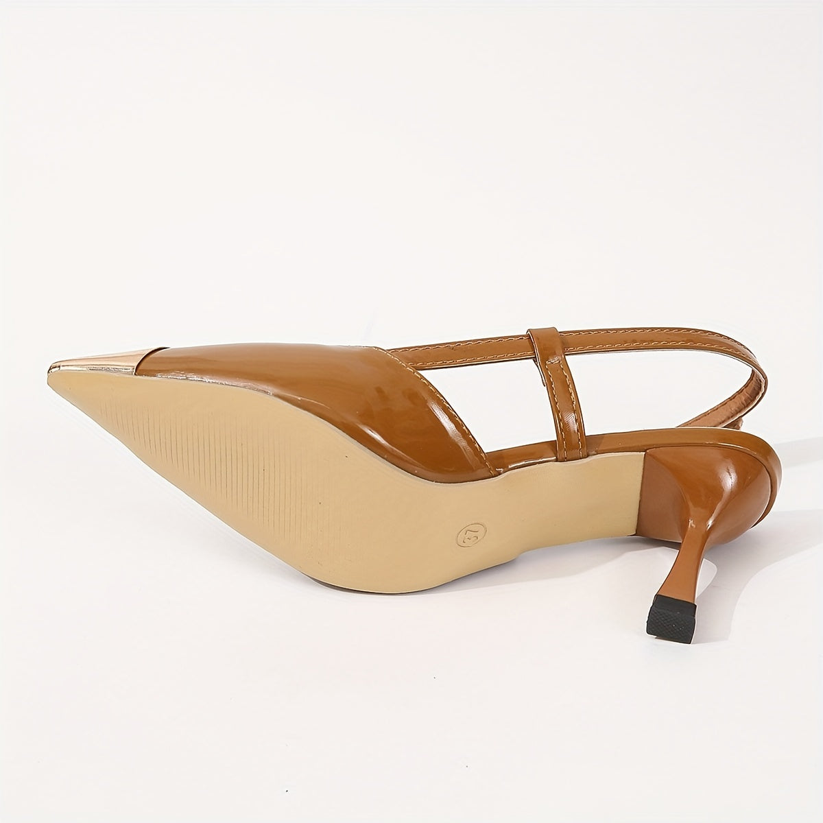 Colorblock Stiletto Heels Point Toe Pumps Slingback