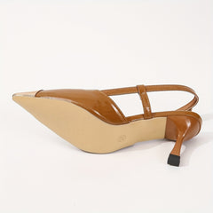 Colorblock Stiletto Heels Point Toe Pumps Slingback